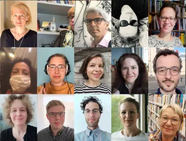 Collage Mitarbeiterinnen und Mitarbeiter Jüdisches Museum Berlin