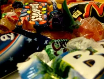 Verschiedene Süßigkeiten. 