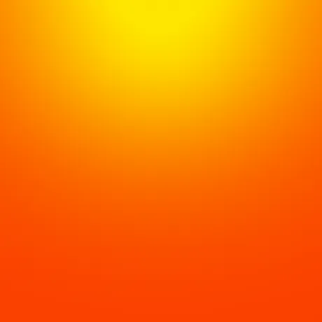Graphic: an orange area with a yellow, radiant dot in the center that is reminiscent of a sunrise.