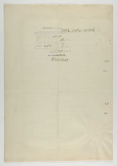 Calculation of costs of adoption agreement