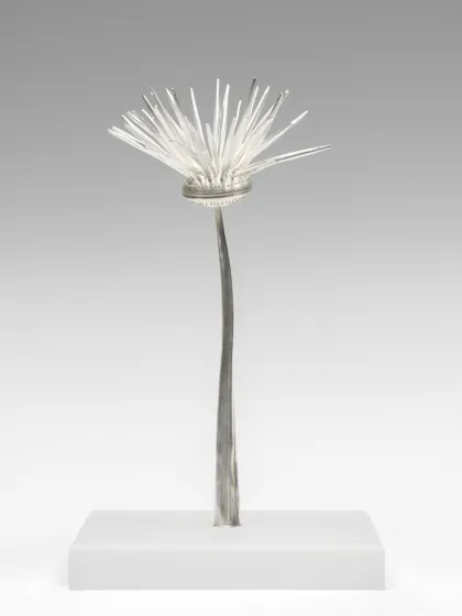 Silver fantasy flower