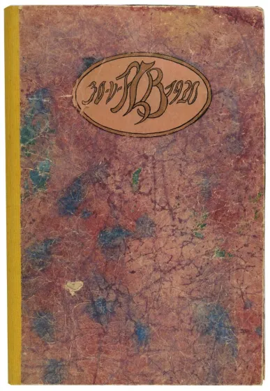 Cover page of the Lustig wedding album