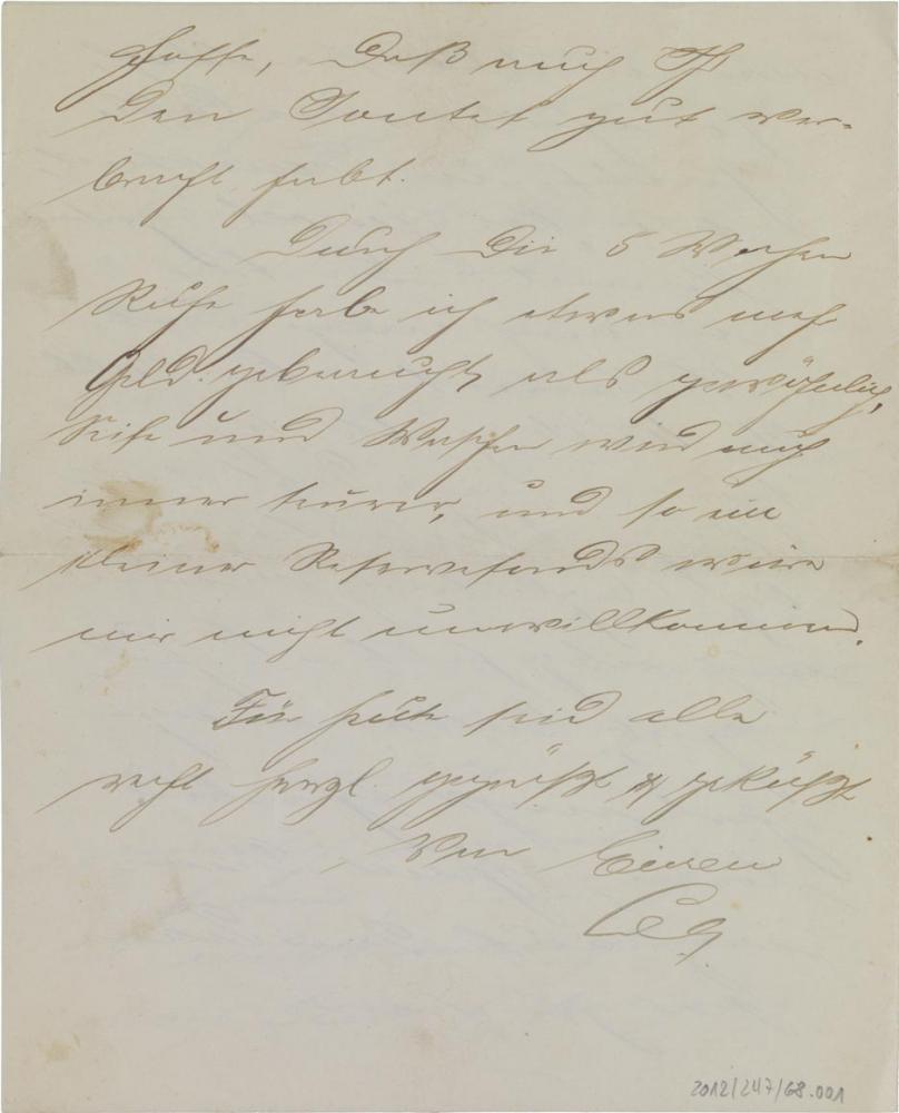 Letter: handwritten