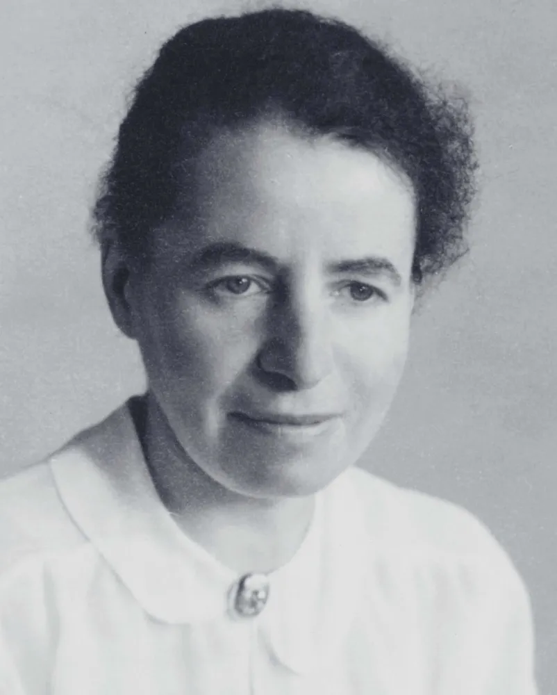 Black and white photograph of a woman.