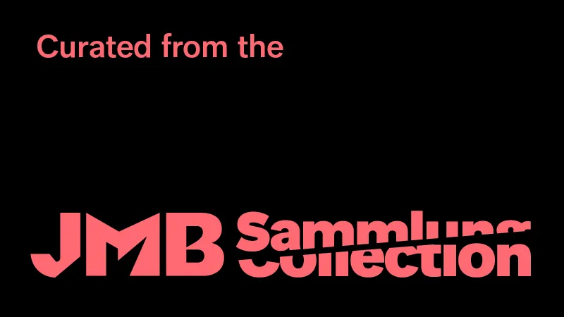Label with the inscription “Curated from the JMB collection”