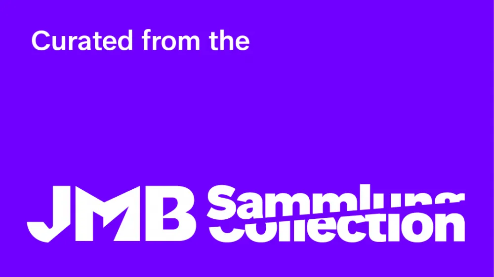 Label with the inscription “Curated from the JMB collection”