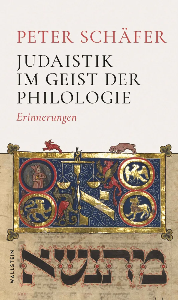 Das Bild zeigt ein Buchcover, auf dem oben der Name des Autors und Titel und in der unteren H&auml;lfte Zeichnungen und hebr&auml;ische Schriftzeichen zu sehen sind.