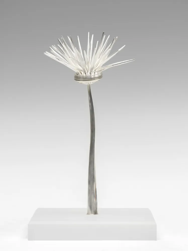 Silver fantasy flower