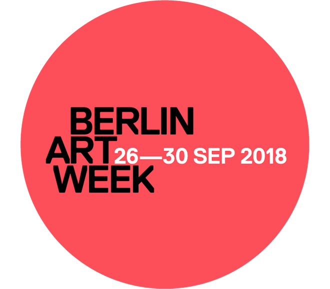 Logo der Berlin Art Week vom 26. bis 30. September 2018