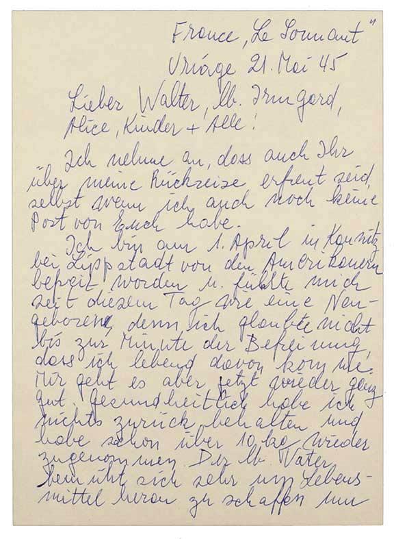  The first page of the letter that is quoted at length in the text