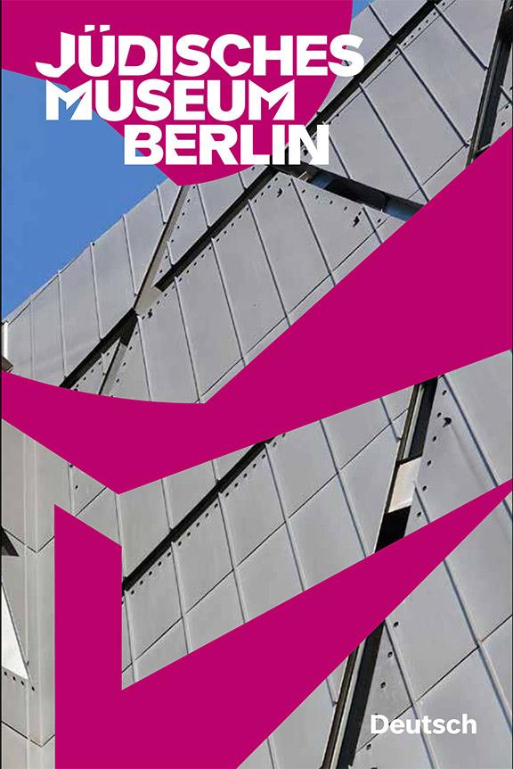Buchcover mit Detail der Fassade des Libeskind-Baus und Logo des Jüdischen Museums Berlin