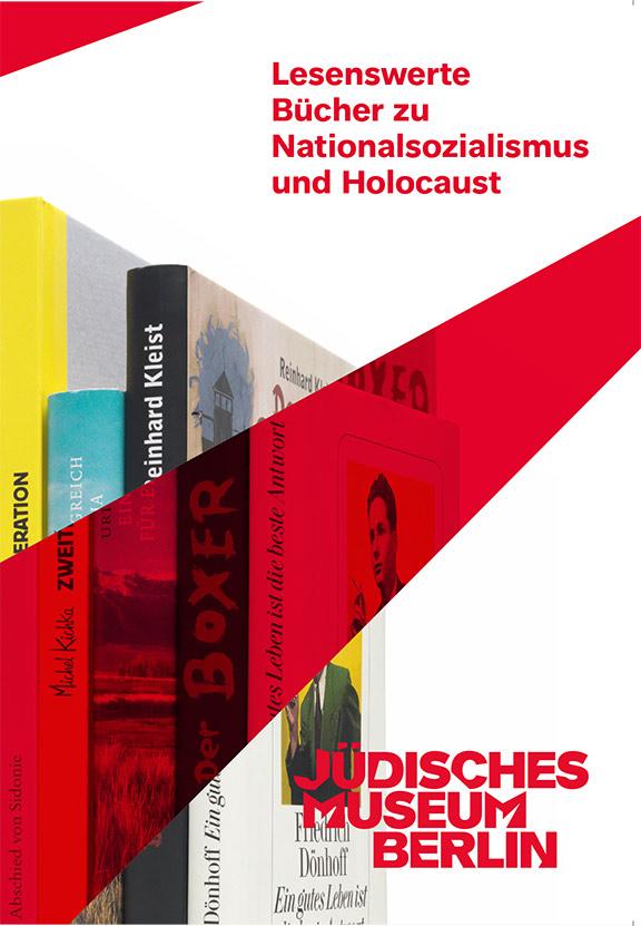 Brochure Cover or "Lesenswerte Bücher": a row of colorful books