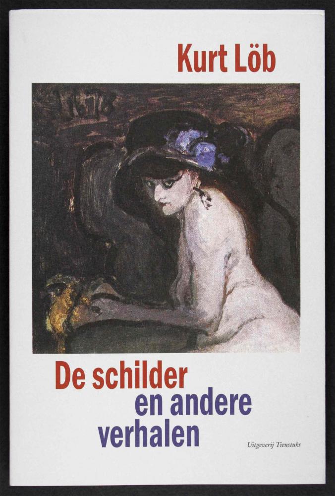 Buchcover von Kurt Löb: »De schilder en andere verhalten« mit Akt-Gemälde