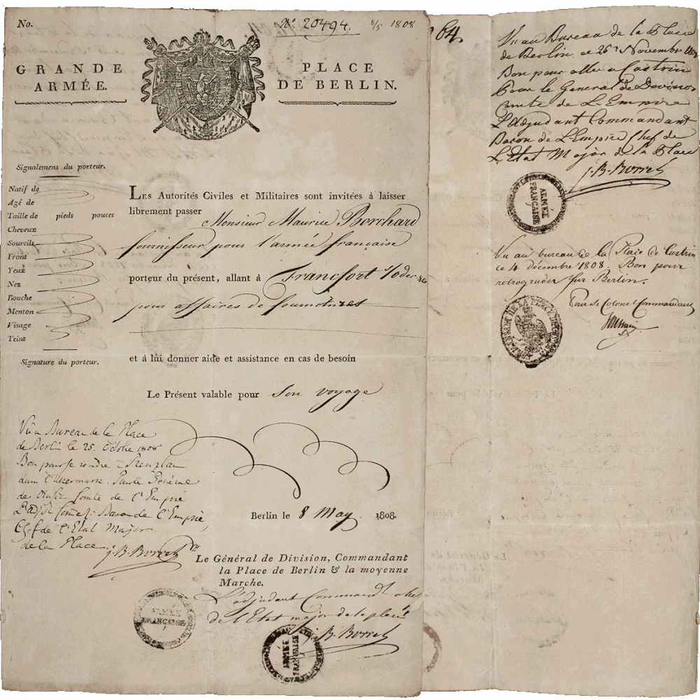 Historisches Dokument, mit einem Siegel versehen