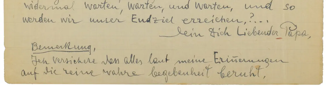 Final lines of a handwritten letter