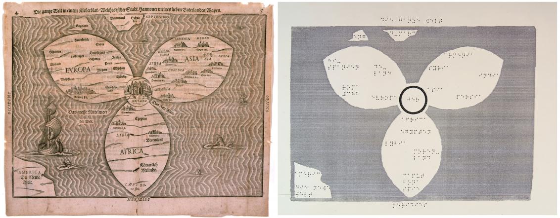 Die historische Karte von Heinrich Bünting und das darauf basierende Tastmodell