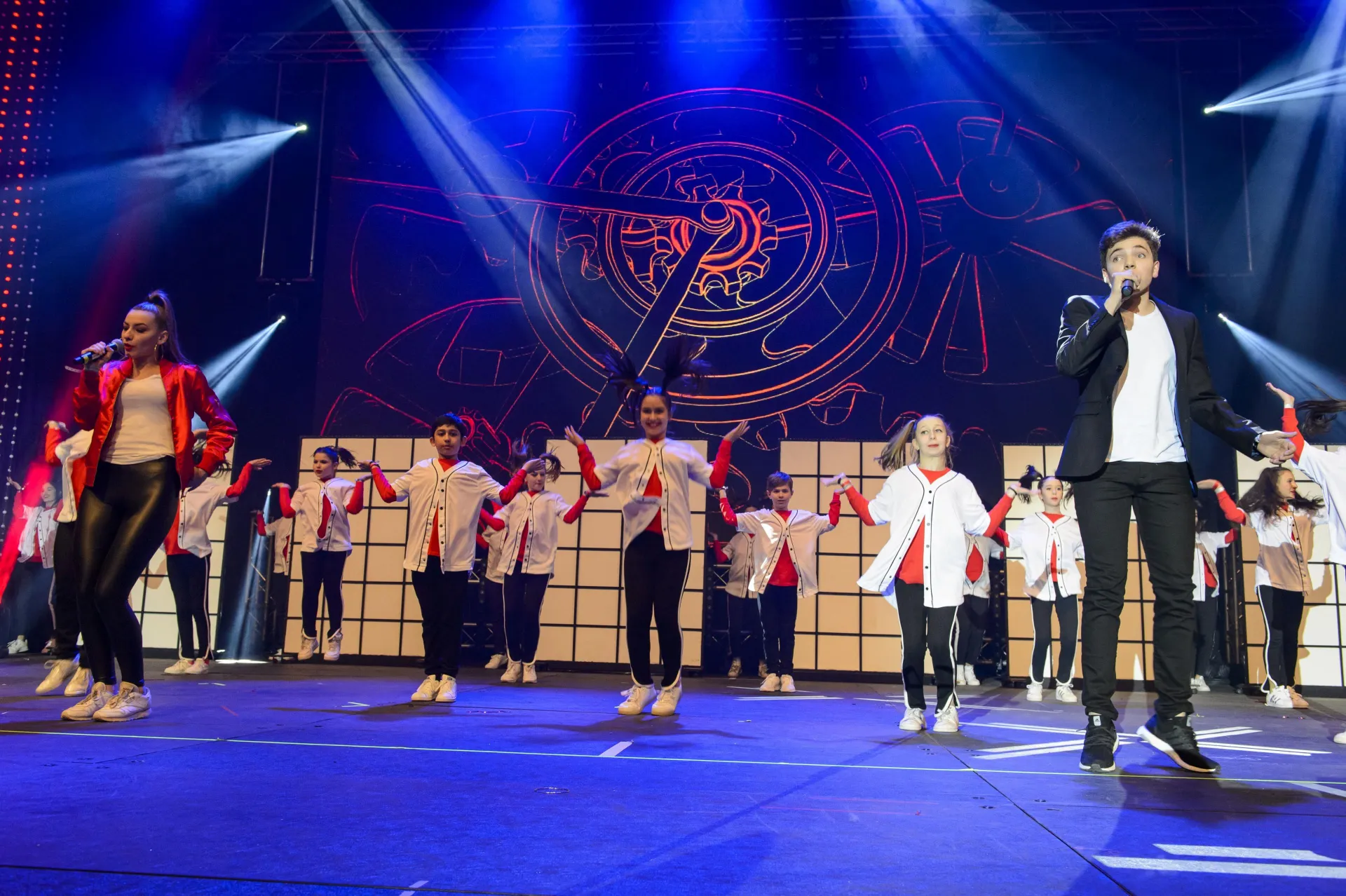 The Band Amichai at the Jewrovision Song Contest in Frankfurt