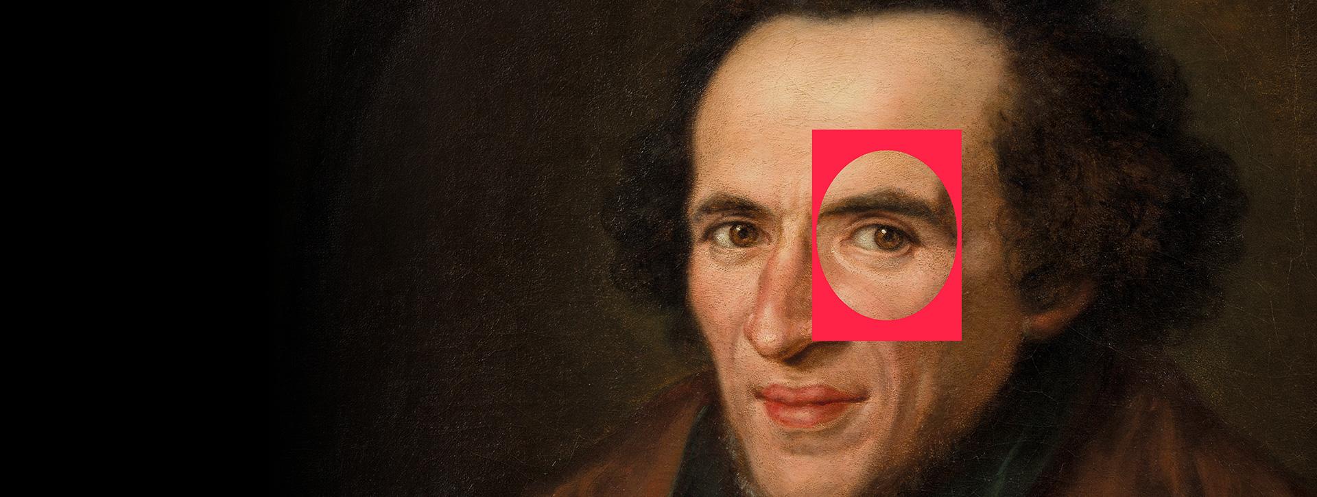 Portrait Moses Mendelssohn und Grafik