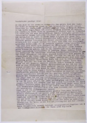 Old document. Typed on a typewriter. 