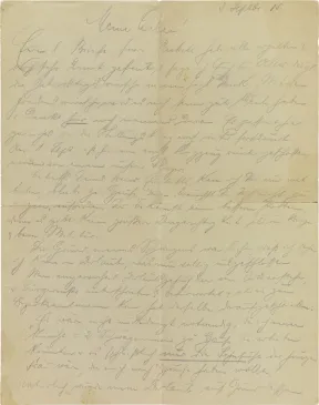 Brief: handschriftlich