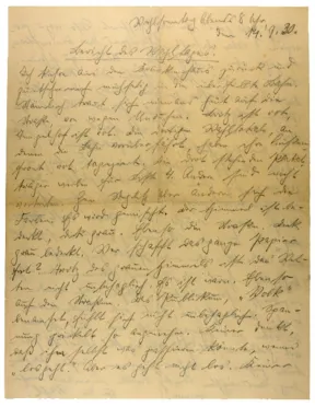 Foto des im Flie&szlig;text erw&auml;hnten handschritlichen Dokuments.