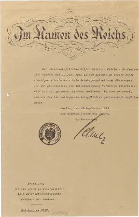  Bestallungsurkunde mit verzierter &Uuml;berschrift..
