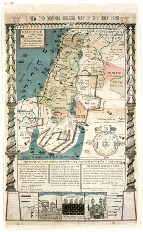 Historische Karte von Pal&auml;stina