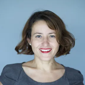 Portrait of a young woman smiling