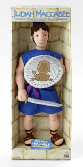 Judas Makkb&auml;us-Stoffpuppe "JUDAH MACCABEE / The Hanukkah Hero!"