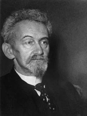 Portr&auml;t von Felix Hausdorff im Halbprofil, Schwarz-Weiss-Foto