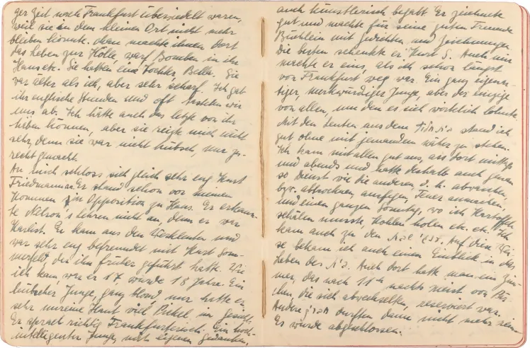 Two-page spread with handwritten notes