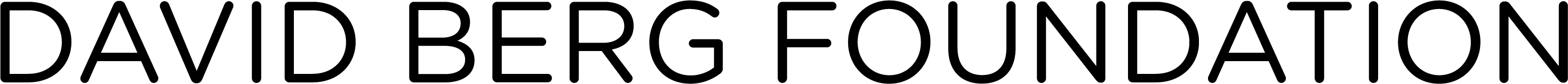 Schwarzer Schriftzug des Logos der David Berg Foundation.