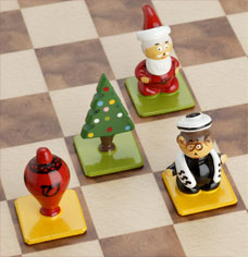 Weihnachten und Chanukka auf dem Schachbrett